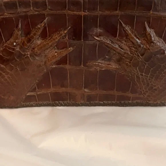 Vintage 50s  Alligator Leather Bag - Picture 2 of 4